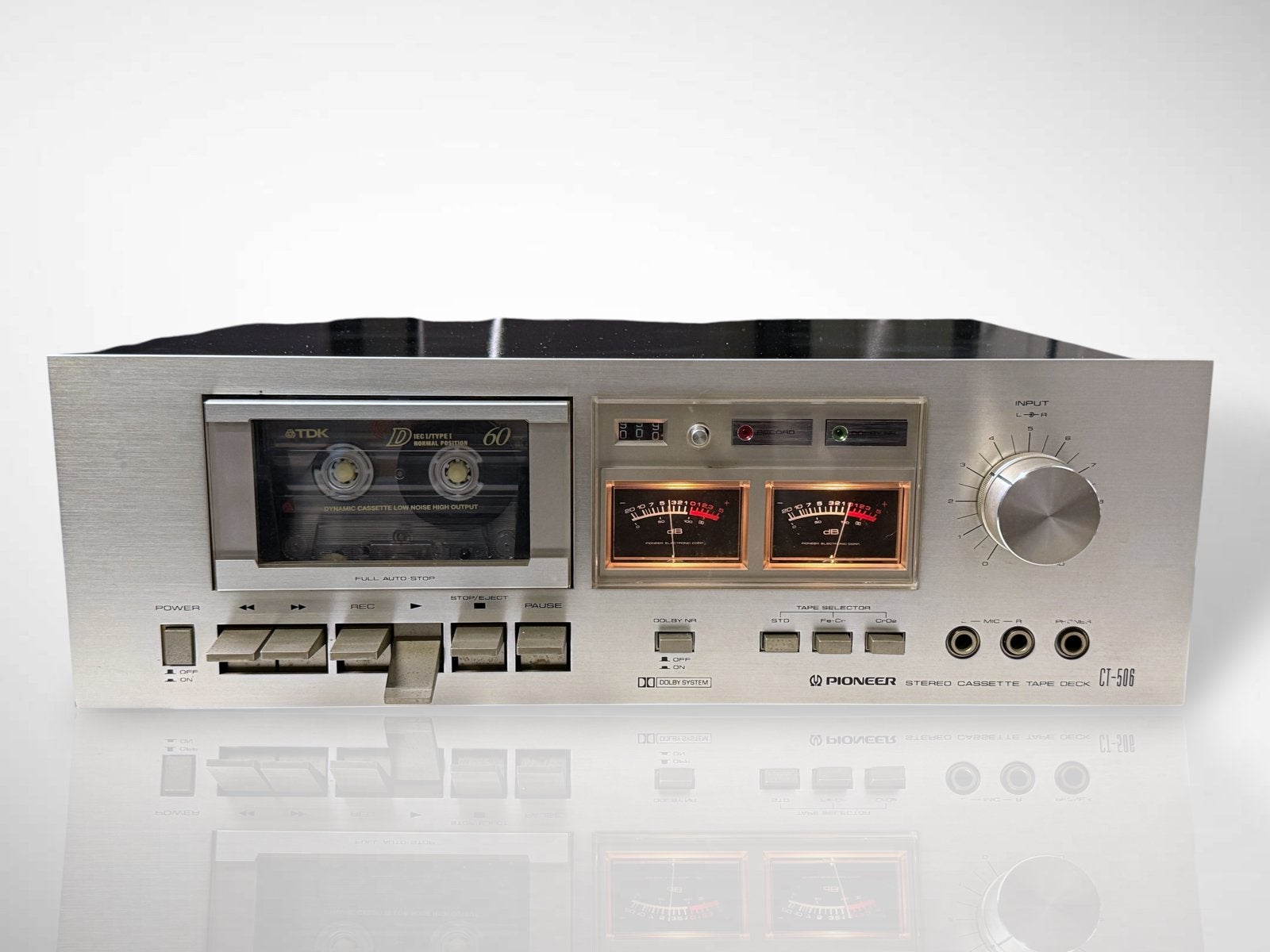 Vintage Pioneer CT-506 Cassettedeck - Perfecte staat, Audio, Tv en Foto, Cassettedecks, Overige merken, Pioneer, Pioneer, Tiptoetsen