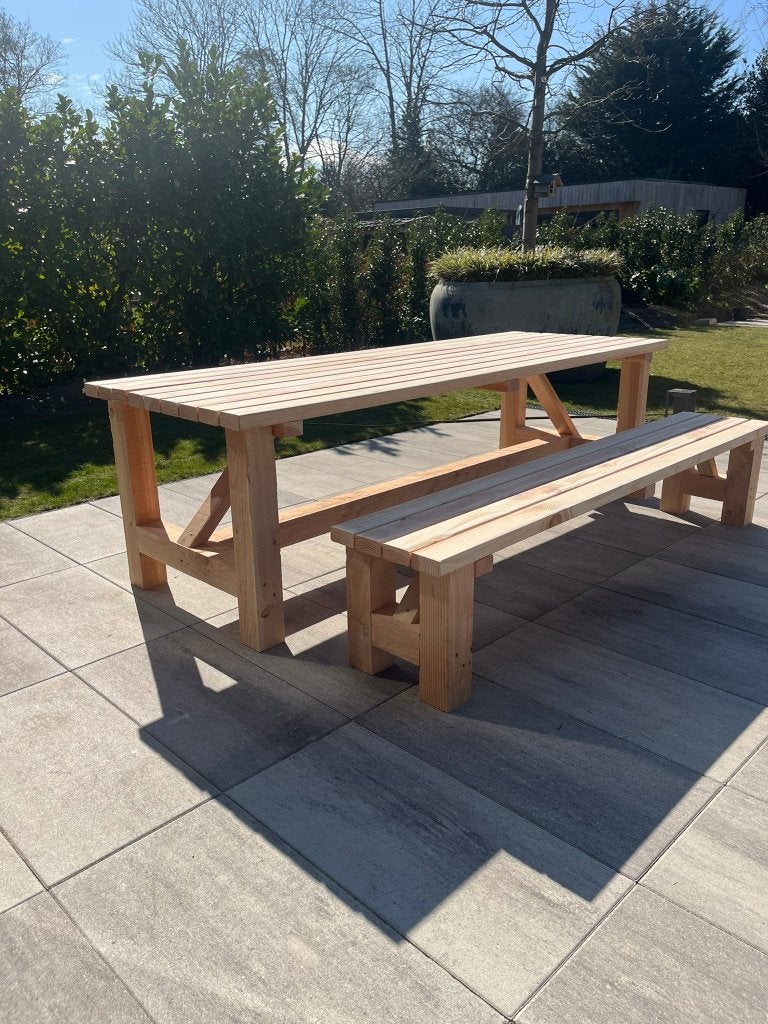 duurzame douglas tuintafels, Tuin en Terras, Ophalen of Verzenden, Nieuw, Rechthoekig, Hout