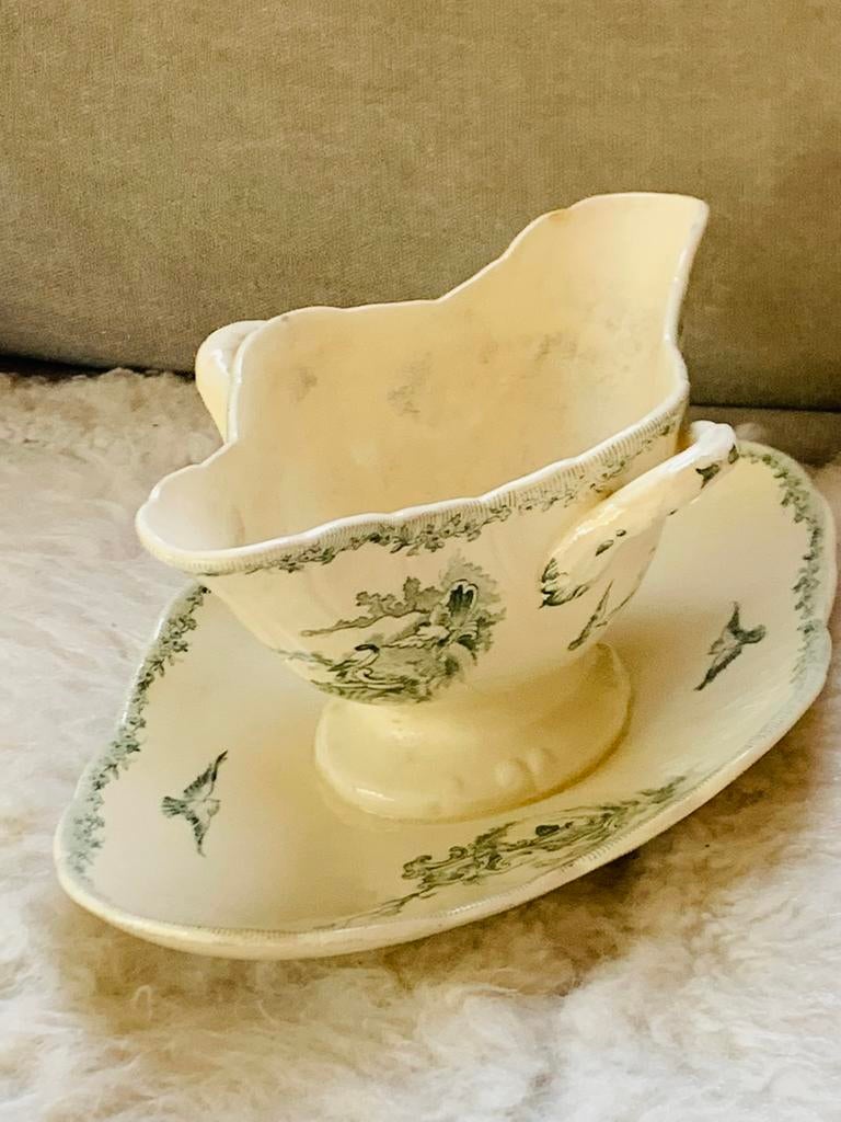 Gien Marie Antoinette 1880 sauskom  izgst, Antiek en Kunst, Antiek | Servies los, Ophalen