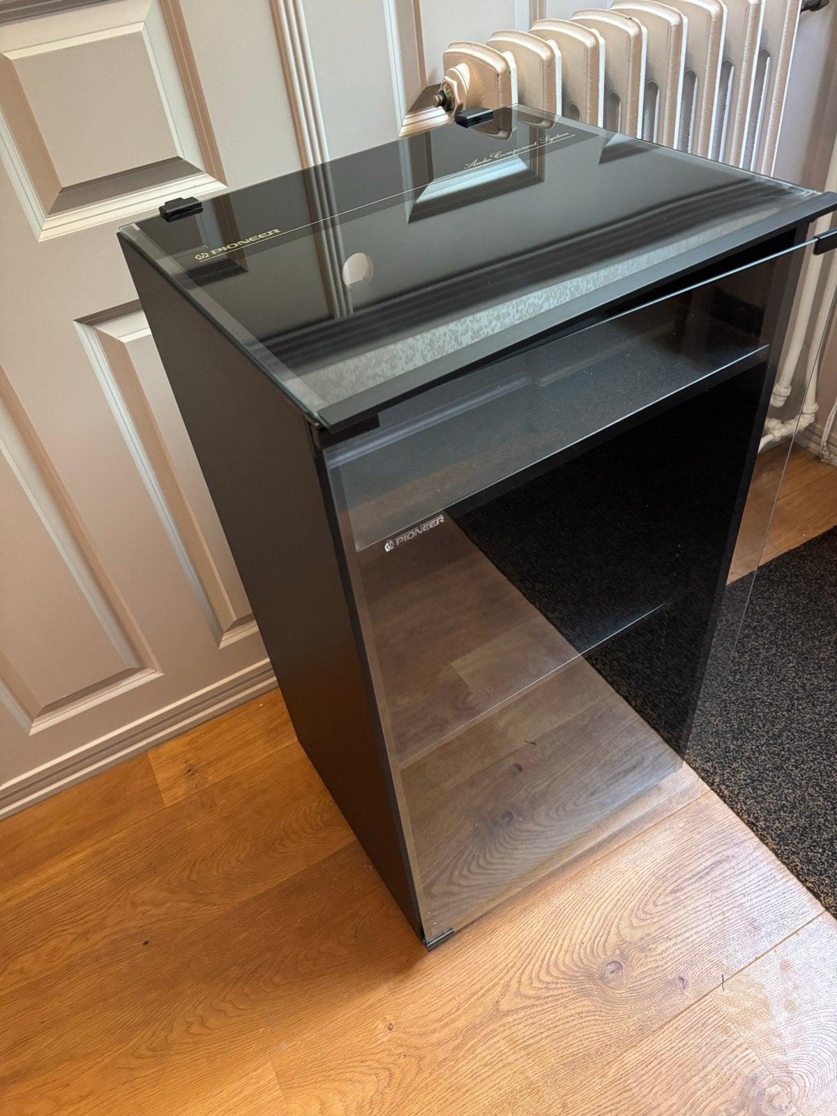 Pioneer Audio Component Systeem Kast - Zwart Glas, Ophalen, Zo goed als nieuw