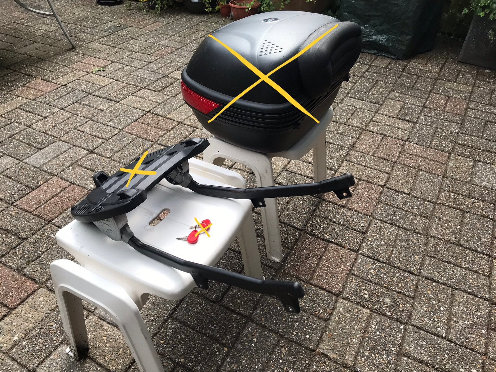 Yamaha tdm 850 kofferrek ., Ophalen