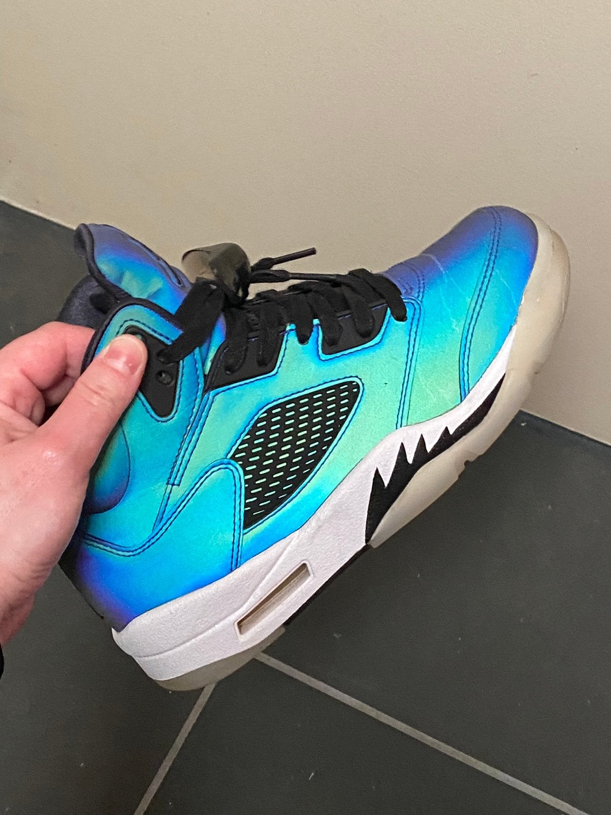 Jordan 5 Retro Oil Grey, Overige kleuren, Ophalen of Verzenden, Sneakers of Gympen, Zo goed als nieuw