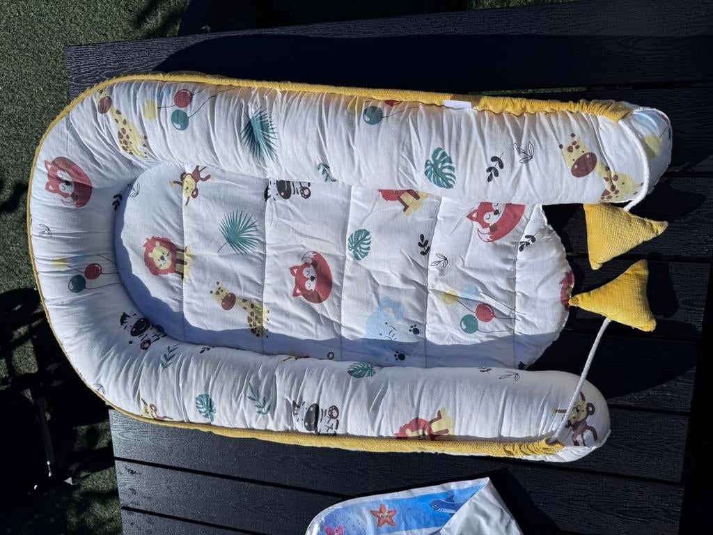 Babynestje / baby nest – zacht en comfortabel (dierenprint), Ophalen of Verzenden, Zo goed als nieuw, Minder dan 70 cm, Overige typen