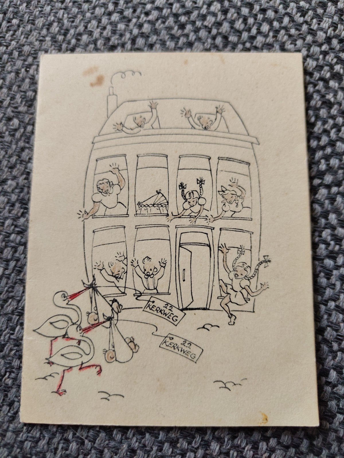 Tweeling 1946 te Pijnacker, Ophalen of Verzenden, Voor 1970, Geboortekaartje