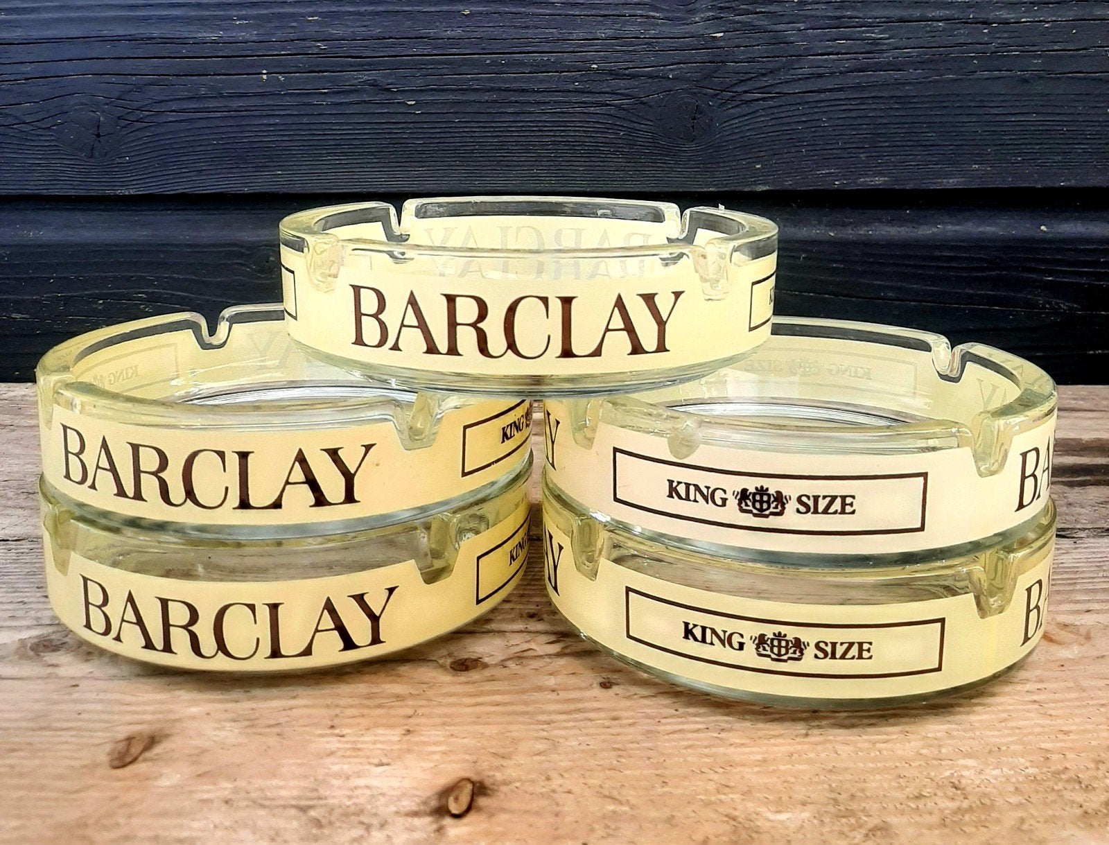Vintage - BARCLAY Asbakken (Bier / Café / Kroeg), Verzamelen, Ophalen of Verzenden, Asbak