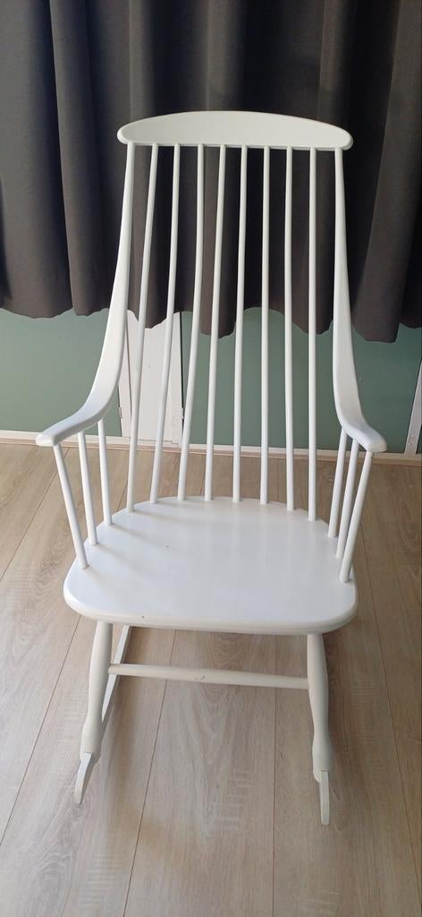 Lena Larson schommelstoel vintage, Huis en Inrichting, Stoelen, Ophalen, Zo goed als nieuw, Wit, Eén
