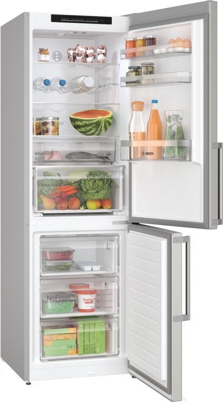 Bosch koelkast KGN36VICT - Serie 4 - RVS, 200 liter of meer, BSH Huishoudapparaten, 60 cm of meer, Met aparte vriezer