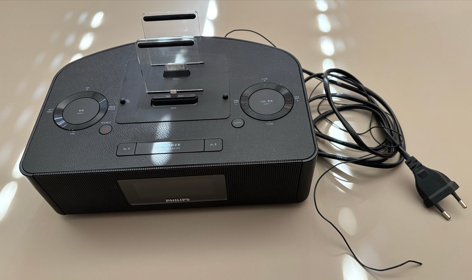 Philips AJ7260D/12 Microset met iPod/iPhone Dock, Philips, Gebruikt, Tuner of Radio, Ophalen of Verzenden
