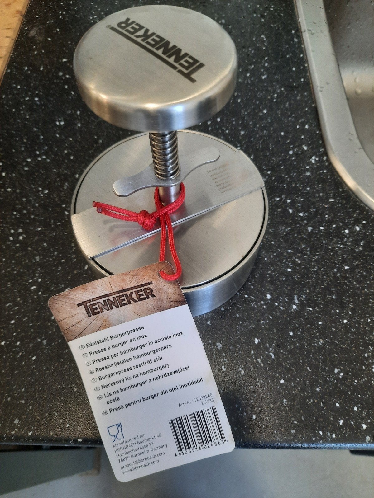 Tenneker hamburger pers RVS nieuw, Ophalen of Verzenden, Nieuw