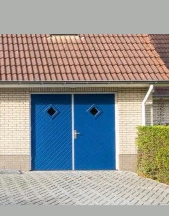 Schuur deur dubbel hardhout stevig te koop, Ophalen of Verzenden
