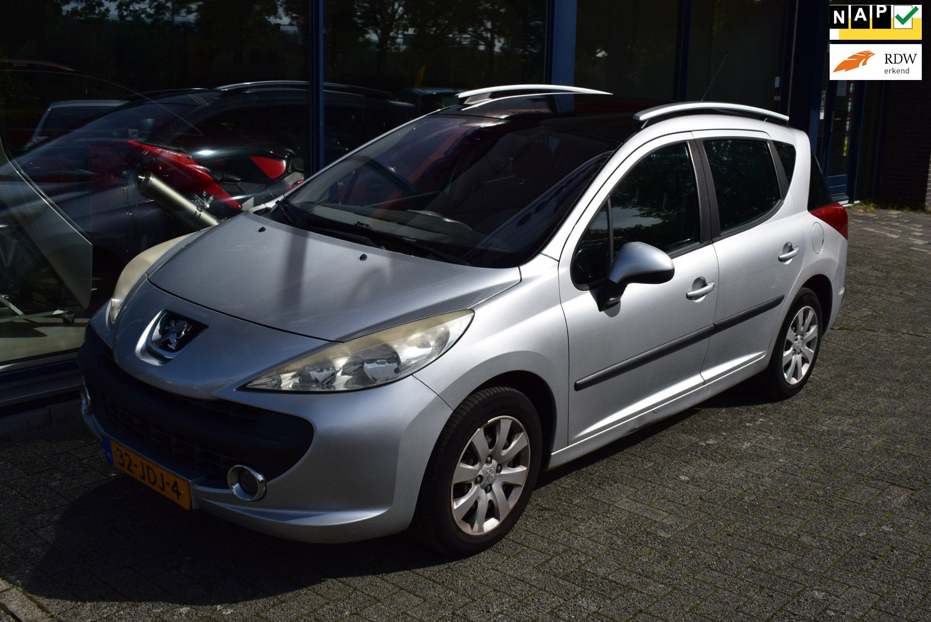 Peugeot 207 SW 1.6 VTi XS |CLIMATE CONTROL|PANORAMADAK|TREKH, Auto's, Voorwielaandrijving, Stof, Zwart, 4 cilinders