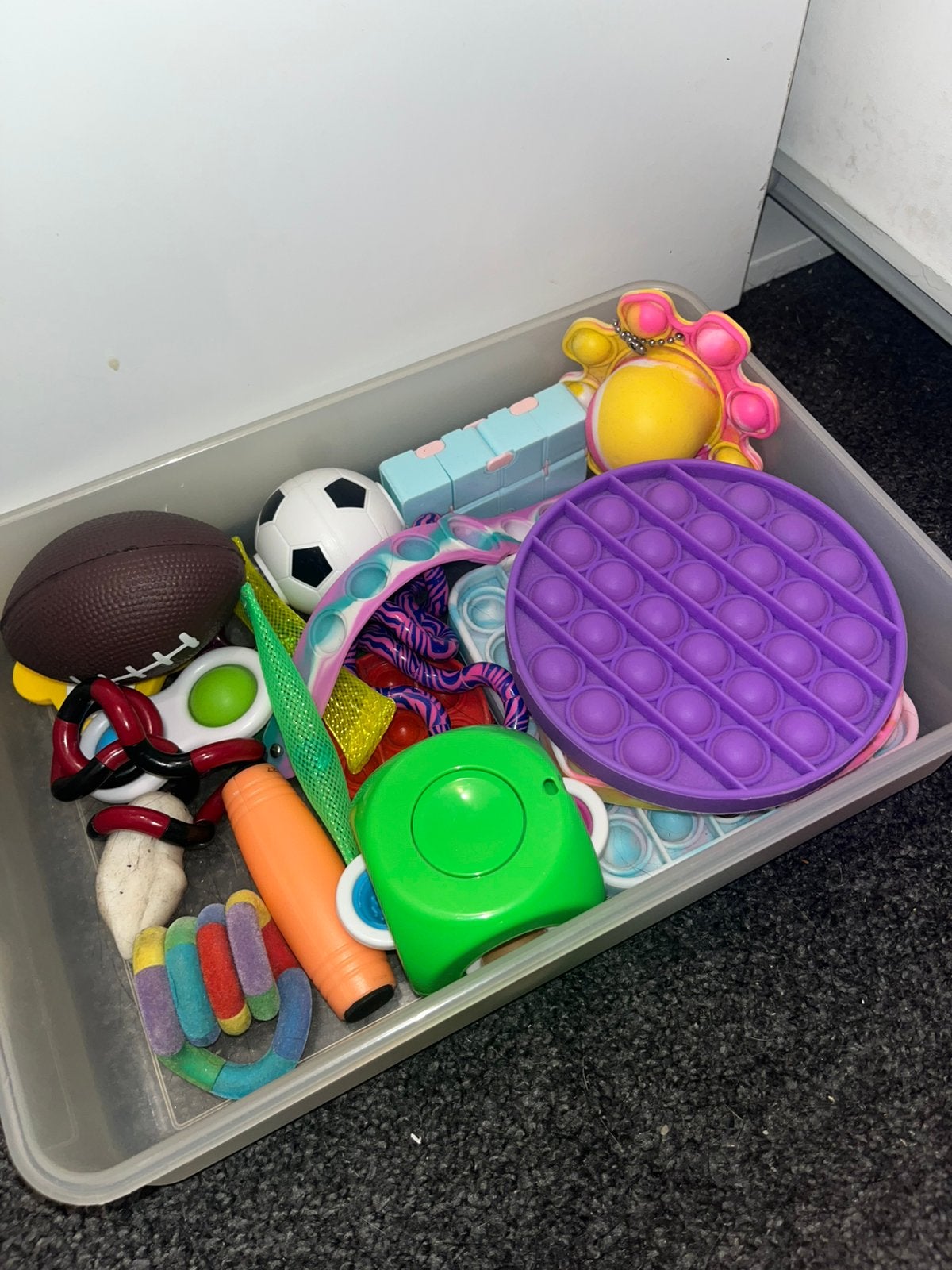 Fidget toys set (alles op de foto zit erbij), Ophalen of Verzenden, Gebruikt, Jongen of Meisje