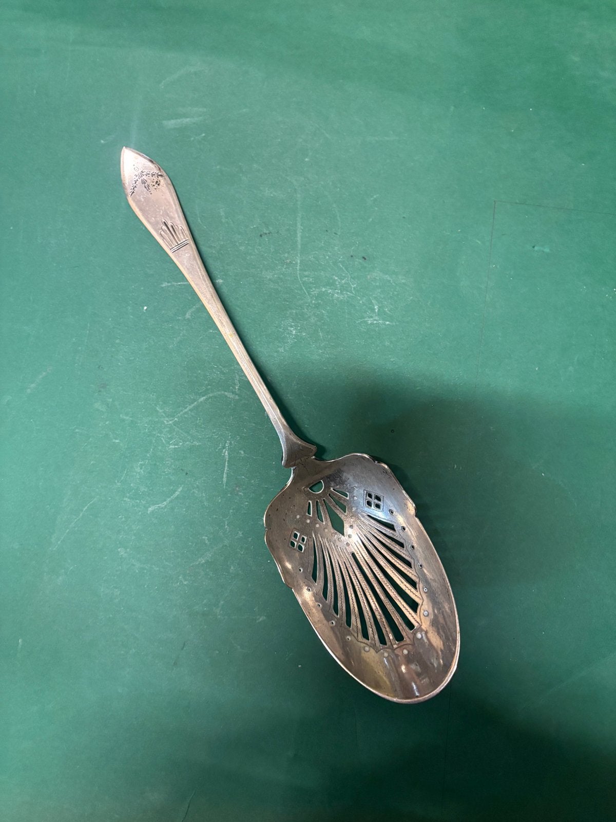 Zilveren grote natfruitlepel 81 gram, Ophalen of Verzenden, Zilver