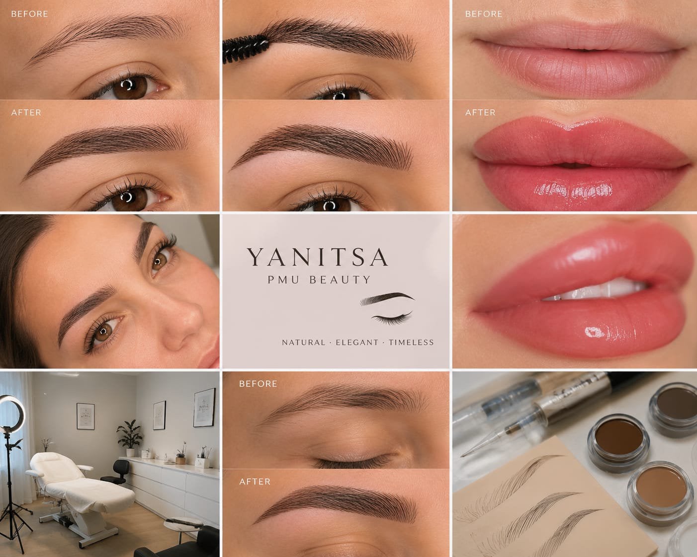PMU Powder brows - lip blush, Sieraden, Tassen en Uiterlijk, Beautycases, Ophalen of Verzenden, Nieuw, Overige kleuren