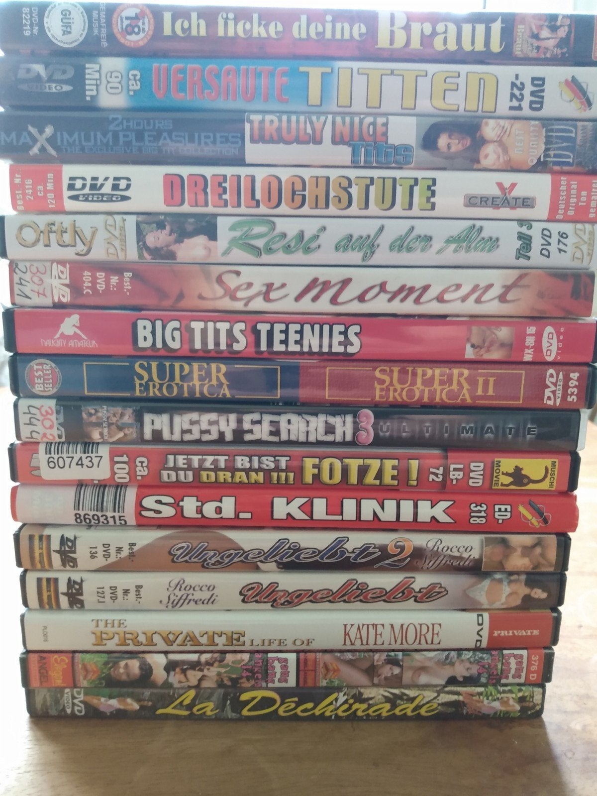 16 XXX dvds, Vanaf 18 jaar, Ophalen of Verzenden, Gebruikt
