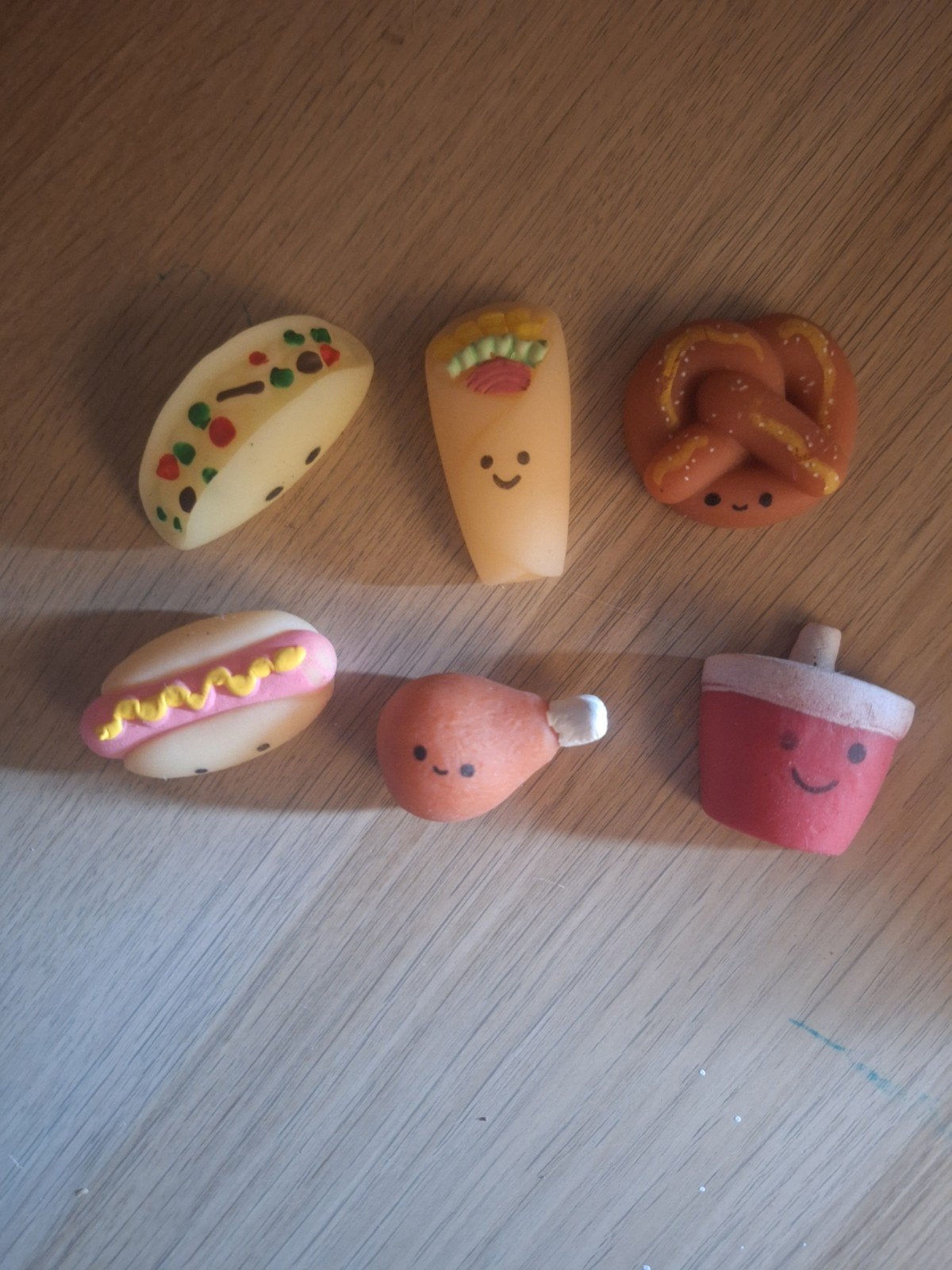 Leuke Mini Squishies - Fastfood Thema (6 stuks), Ophalen of Verzenden, Nieuw, Jongen of Meisje