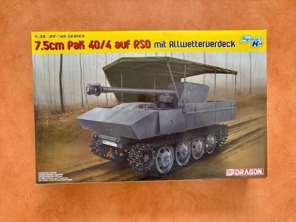 DRAGON 6679 7.5cm PaK 40/4 auf RSO mit Allwetterverdeck 1/35, Ophalen of Verzenden, Nieuw, 1:32 tot 1:50, Italeri