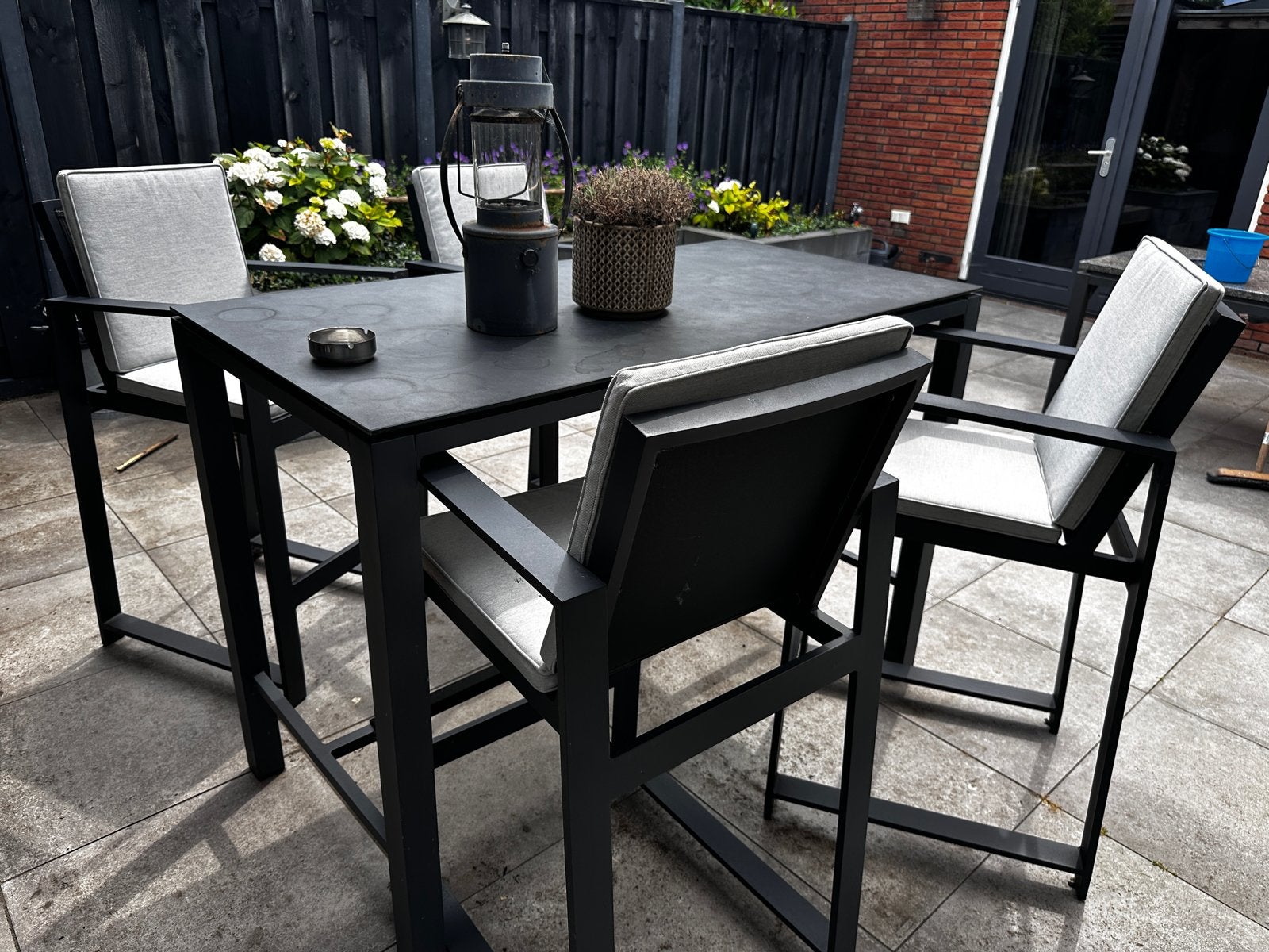 Bellagio Bartafel (H105 x B75 x L150), Tuin en Terras, Tuintafels, Ophalen, Gebruikt, Rechthoekig, Metaal