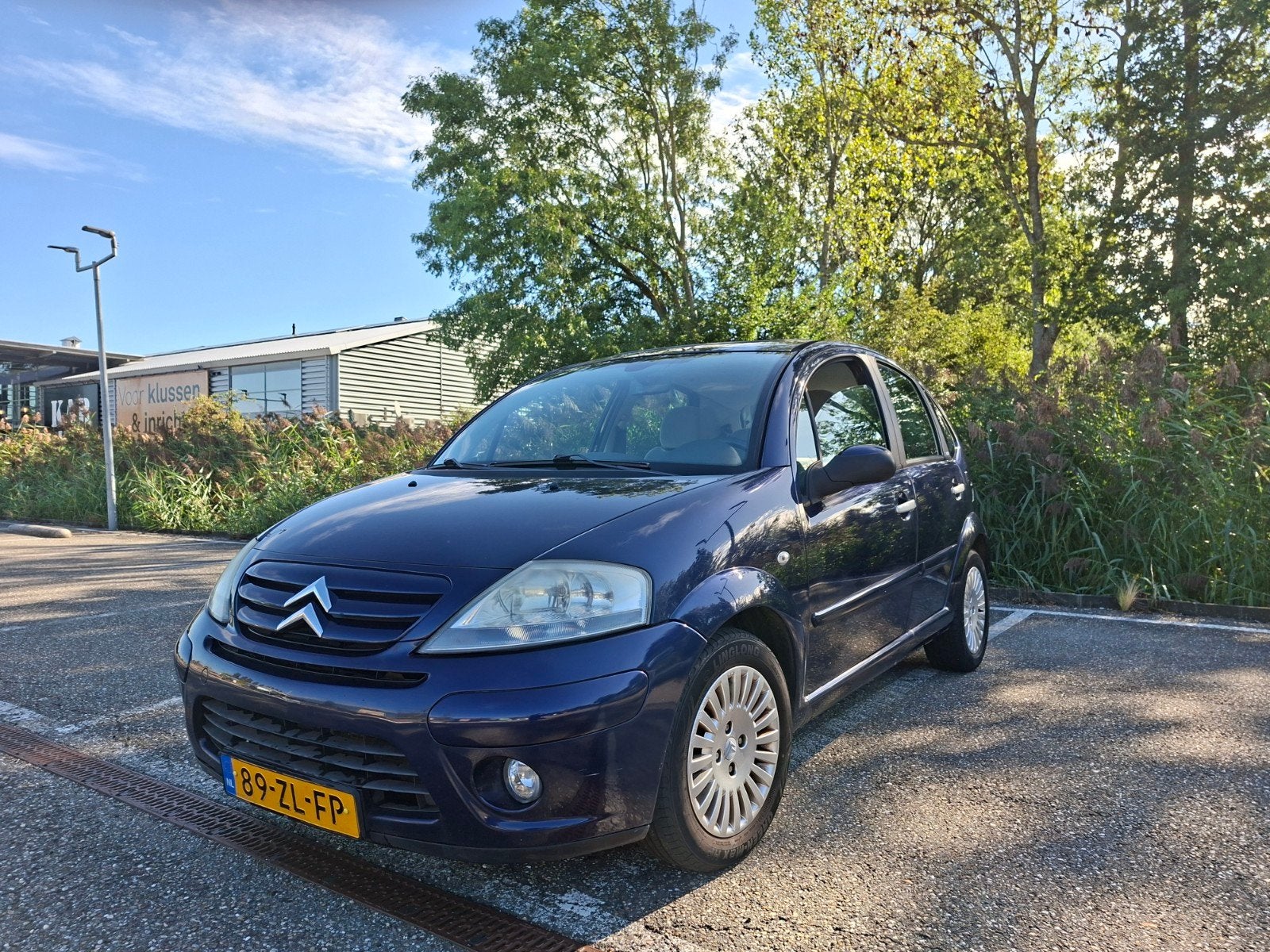 Citroën C3 1.4 I 16V 2008 Blauw, Auto's, Voorwielaandrijving, 1160 kg, 4 cilinders, Blauw