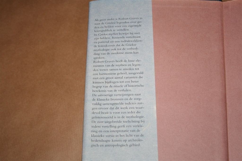 Griekse mythen — Robert Graves — Hc + omslag, Boeken, Ophalen of Verzenden, Zo goed als nieuw, Europa overig