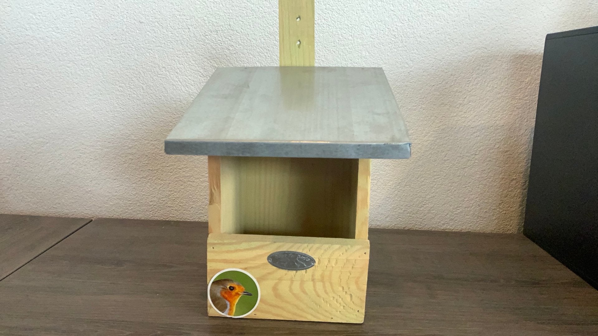 Houten nestkast roodborst, Verzenden, Info@esschertdesign.nl, Euregioweg 225, Enschede, Zo goed als nieuw