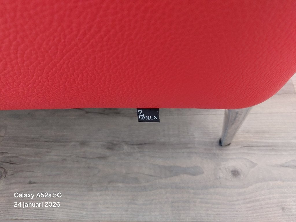 Leolux Mayon  bank leren 2-ziets, Ophalen, Minder dan 75 cm, Tweepersoons, Leer