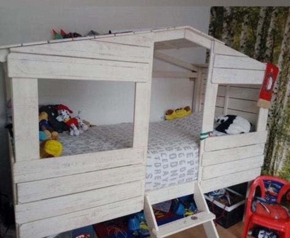 Boomhut bed mag gratis weg, Ophalen, Zo goed als nieuw, Hoogslaper