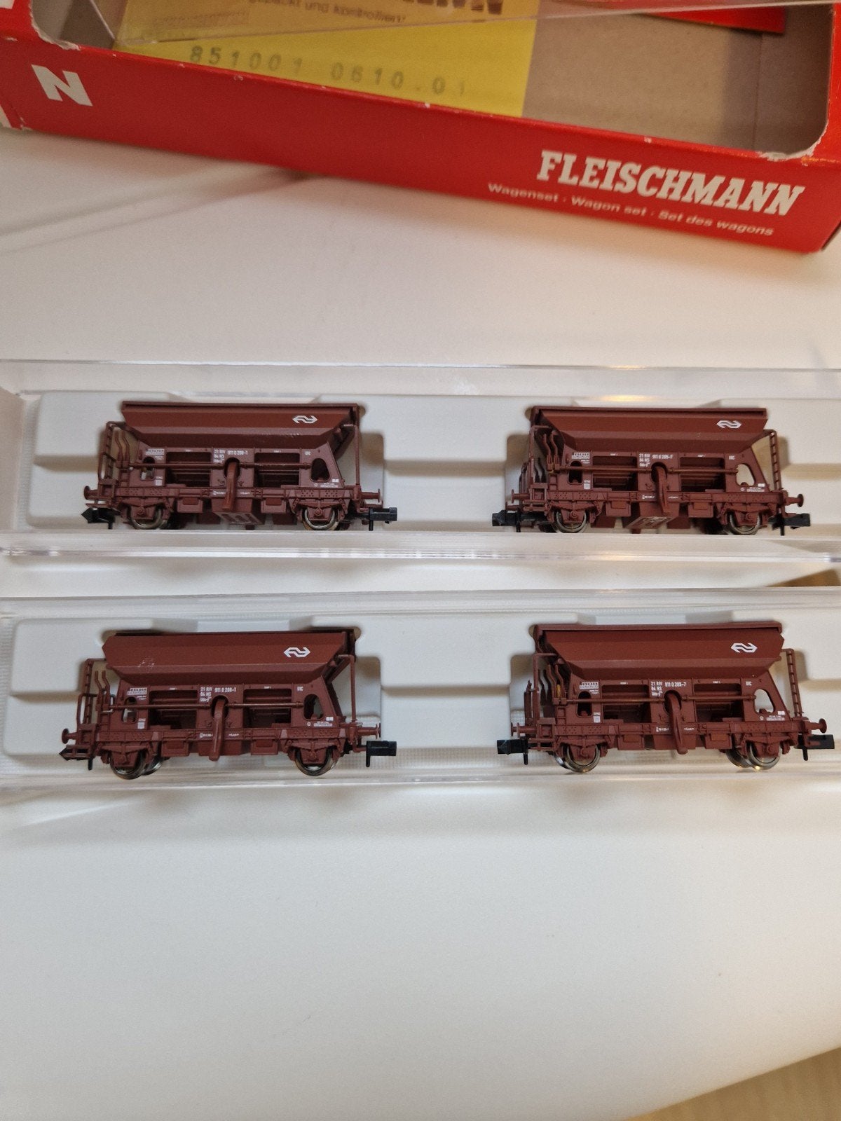 4x NS zelflosser met functie. ovp., Gelijkstroom, Fleischmann, Analoog, Ophalen of Verzenden