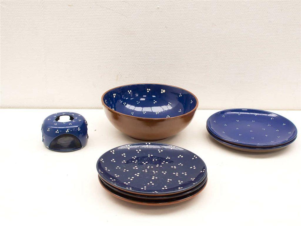 7 delig servies 20787, Huis en Inrichting, Keuken | Servies, Ophalen of Verzenden, Gebruikt, Aardewerk, Bord(en)