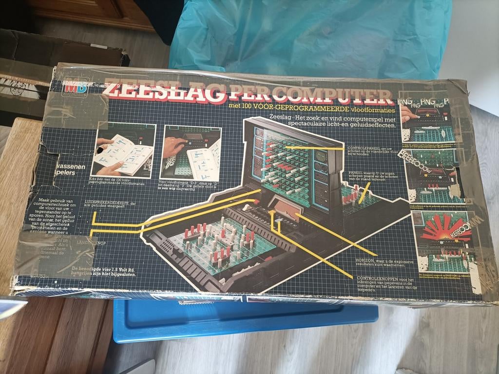 MB Zeeslag Per Computer - Retro Computerspel, Hobby en Vrije tijd, Gezelschapsspellen | Bordspellen, Ophalen of Verzenden