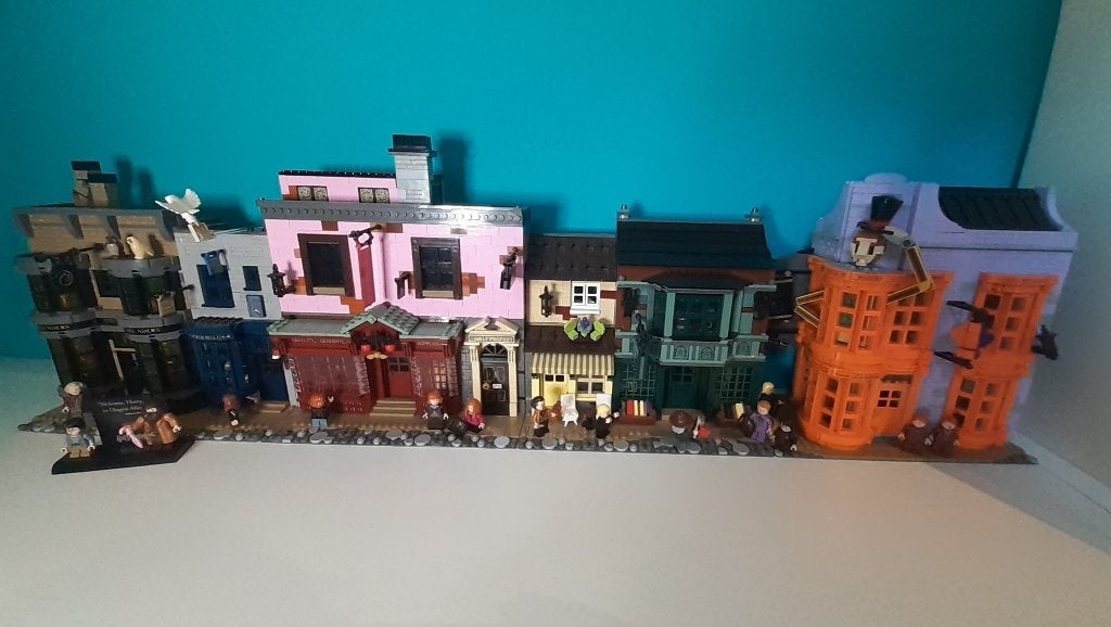 LEGO Harry Potter 75978 Diagon Alley 100% + doos en boekjes, Ophalen, Lego, Harry Potter, Zo goed als nieuw