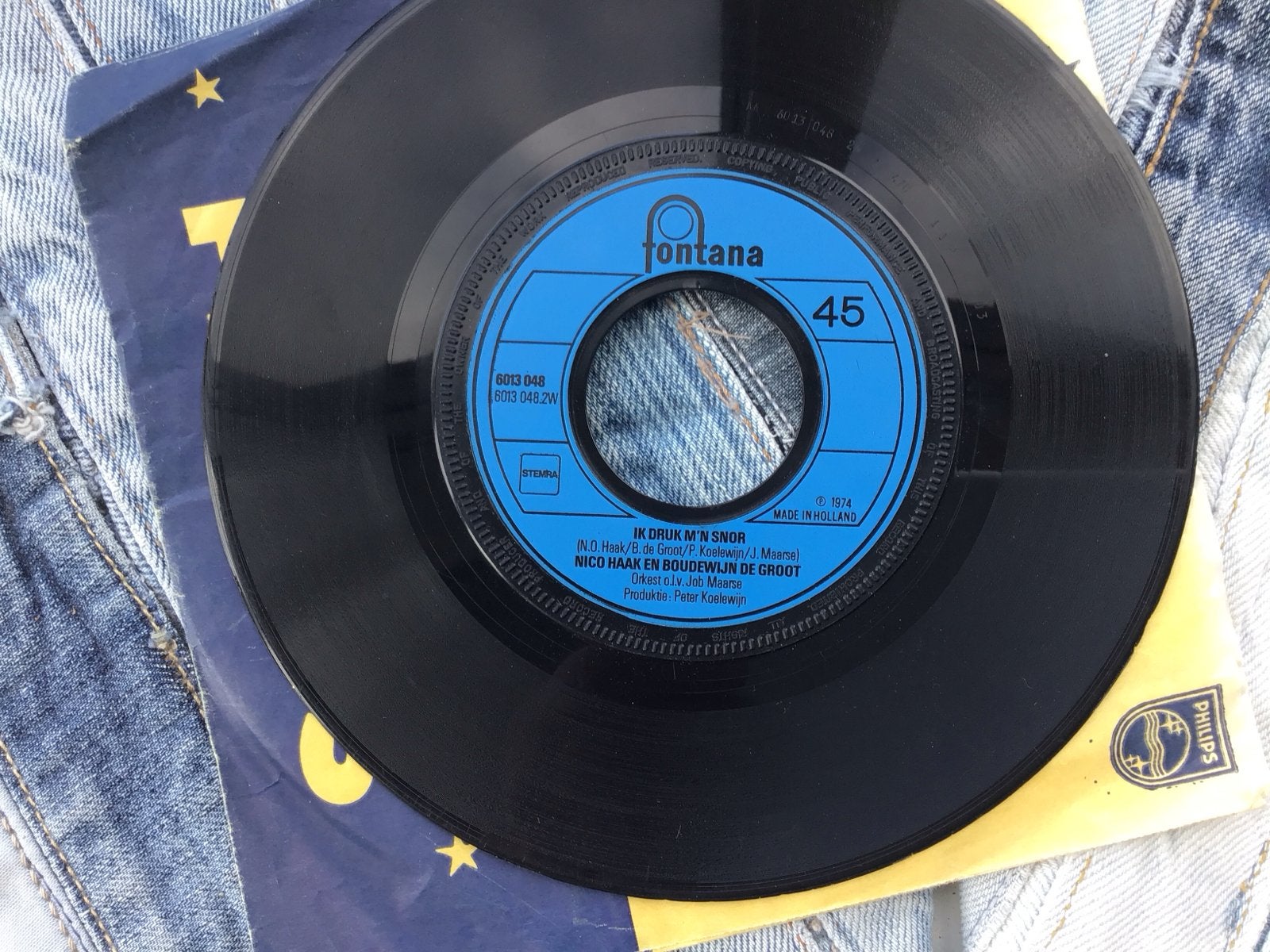 Nico Haak en Boudewijn de Groot - Ik Druk M'n Snor / Tante J, Gebruikt, 7 inch, Ophalen of Verzenden, EP
