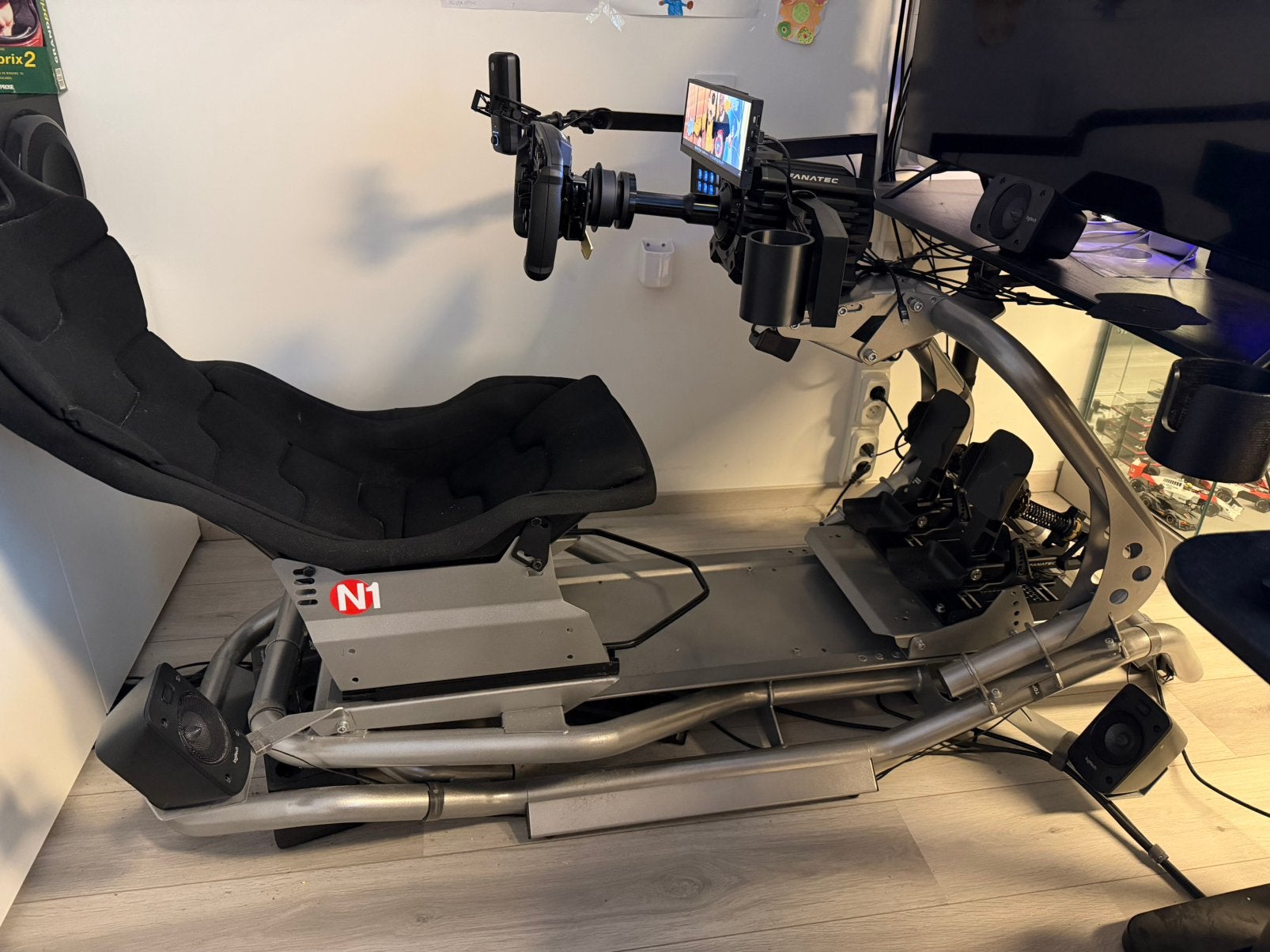 RSeat N1 Grijs Raceframe (Stevig en zwaar buizen Frame), Ophalen, Zo goed als nieuw