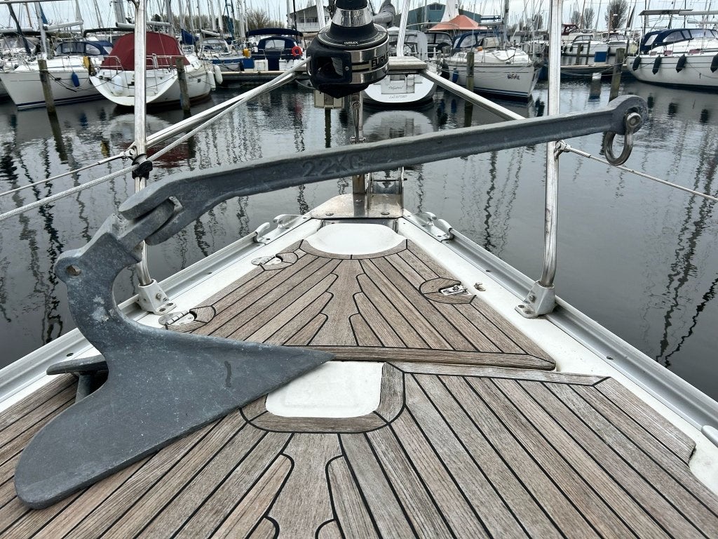 CQR anker 22 kg (ploegschaaranker) incl. ankerketting 50m, Ophalen, Gebruikt, Ankeren en Afmeren, Zeilboot of Motorboot
