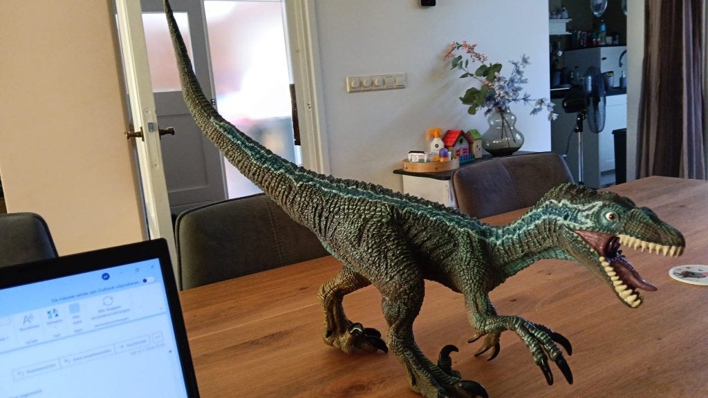 dino met geluid, Ophalen, Zo goed als nieuw