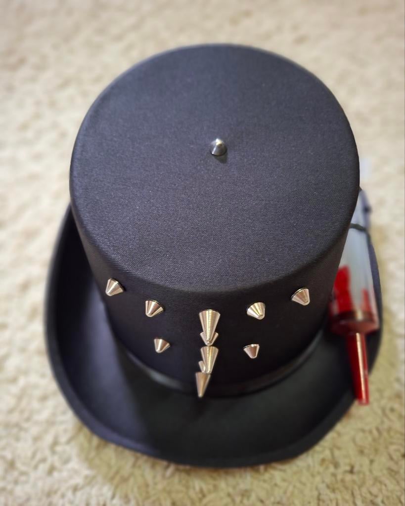 Steampunk Hoed Cosplay met Spikes en Spuit, Hobby en Vrije tijd, Kostuums, Theaterbenodigdheden en LARP, Ophalen of Verzenden