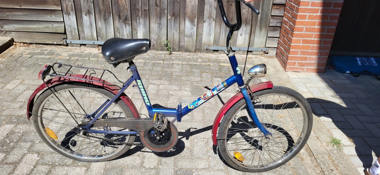 retro vintage vouwfiets - rhino, Fietsen en Brommers, Fietsen | Vouwfietsen, Ophalen