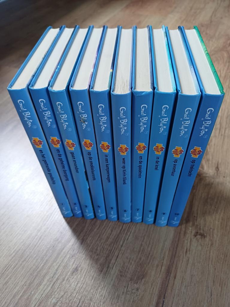 Deel 1 t/m 10 van De Vijf - Enid Blyton, Ophalen of Verzenden, Zo goed als nieuw, Enid Blyton