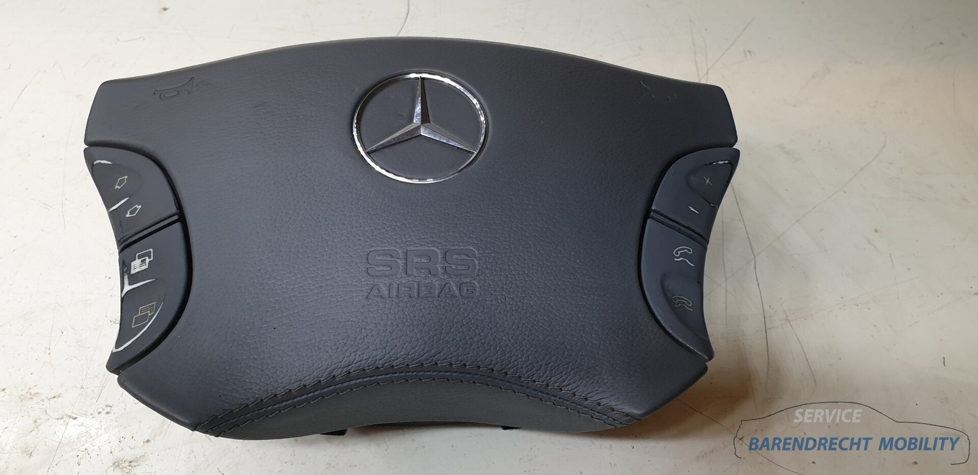 Stuurairbag S-klasse W220 leder grijs A2208207710 origineel