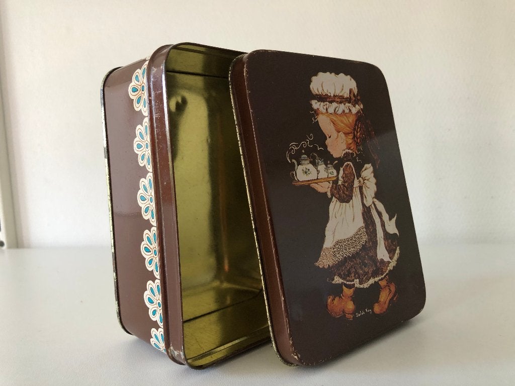 Vintage Sara Kay Holly Hobbie blikken doosje, Ophalen, Gebruikt, Overige, Overige merken