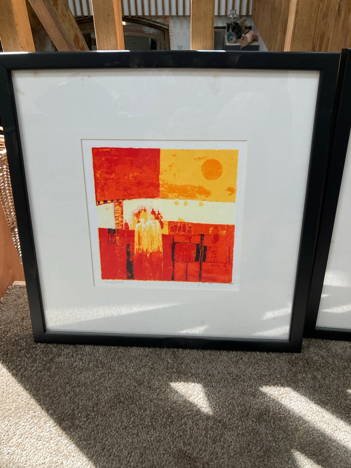 Marjolijn van Ginkel - Kleurrijke Zeefdrukken (2 stuks), Ophalen, Abstract, Gesigneerd, Print