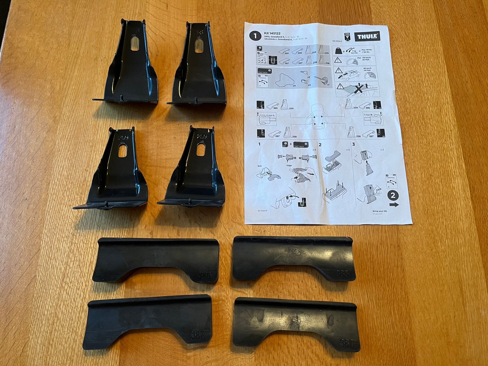 Thule bevestigingskit 145122, Opel Grandland X, Auto diversen, Ophalen of Verzenden, Zo goed als nieuw