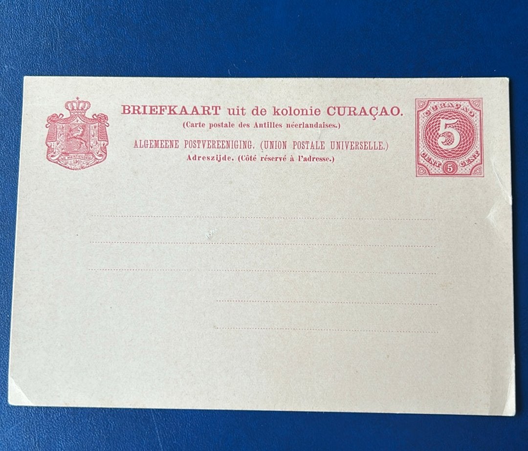 Briefkaart Curacao, Verzenden, Briefkaart