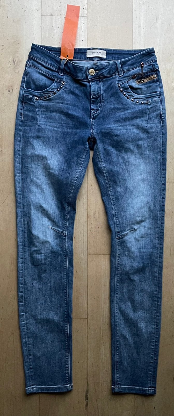 Mos Mosh jeans met stretch W30 L34 blauw, Ophalen of Verzenden