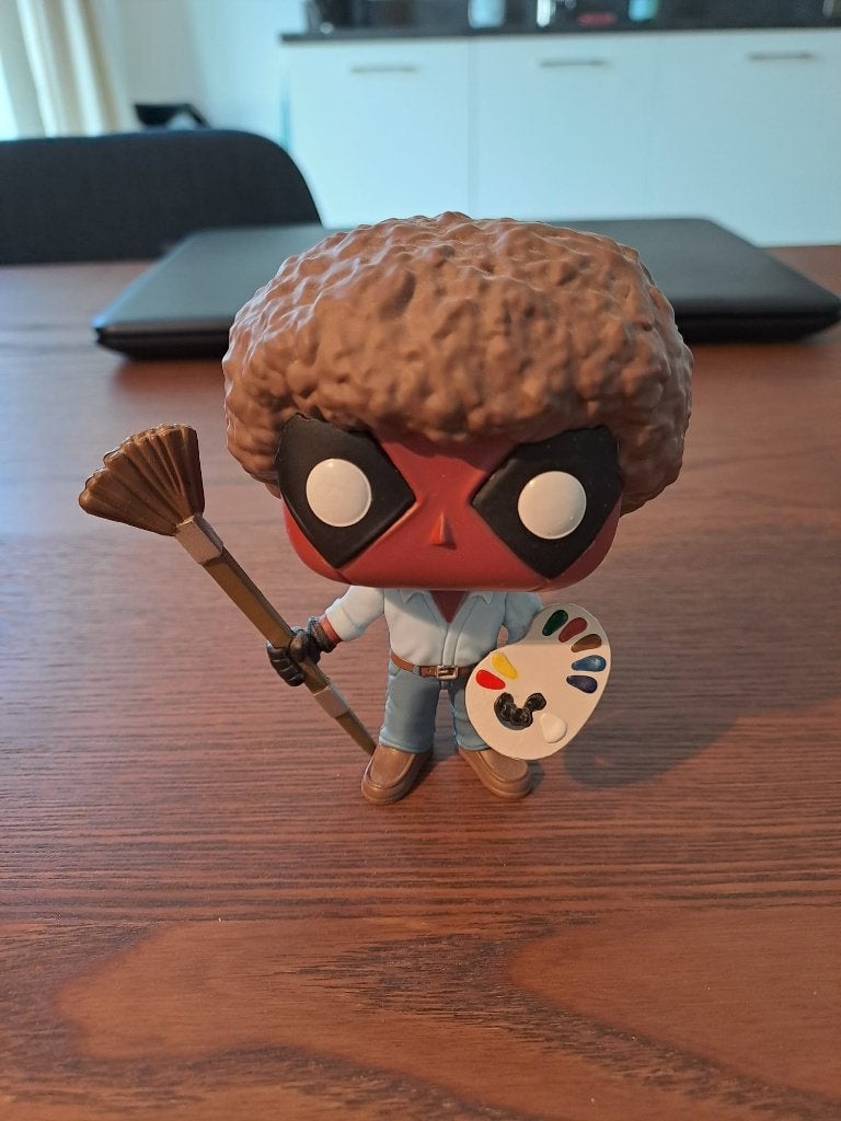 319 Deadpool Bob Ross Funko Pop Marvel, Ophalen, Gebruikt