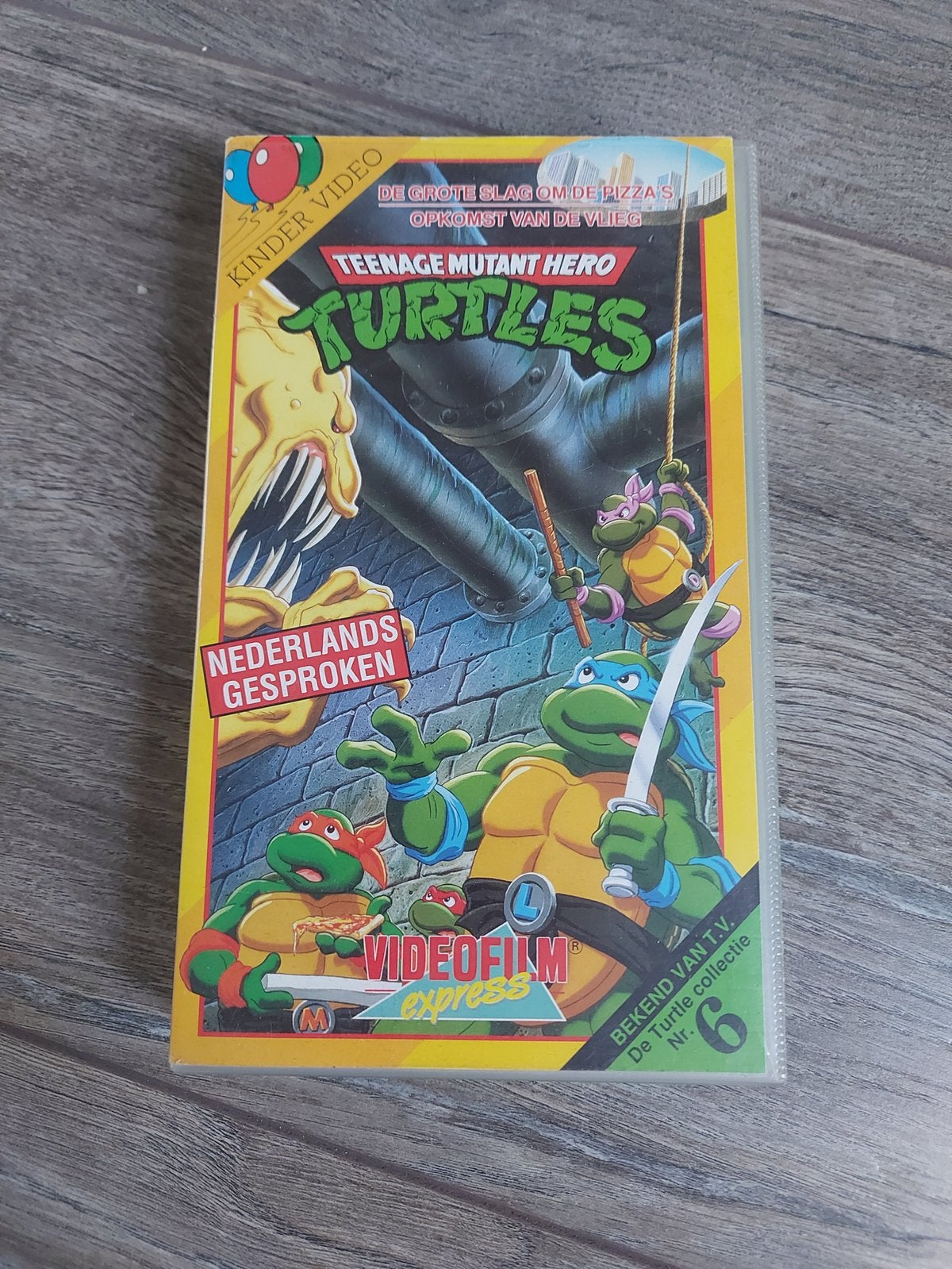 Turtels videoband, Alle leeftijden, Ophalen of Verzenden, Gebruikt
