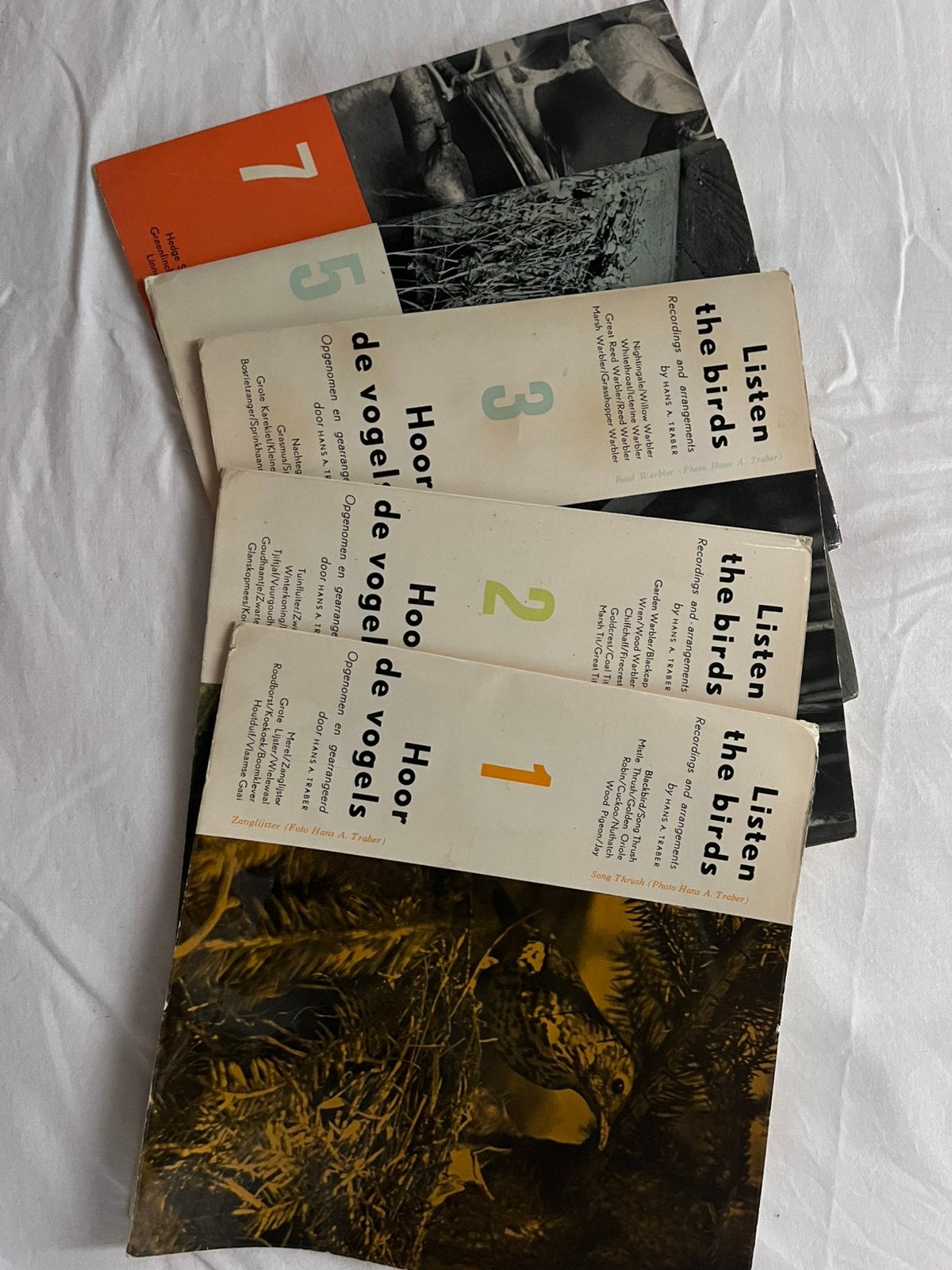 5 vogel grammofoonplaatjes, Cd's en Dvd's, Ophalen, Zo goed als nieuw
