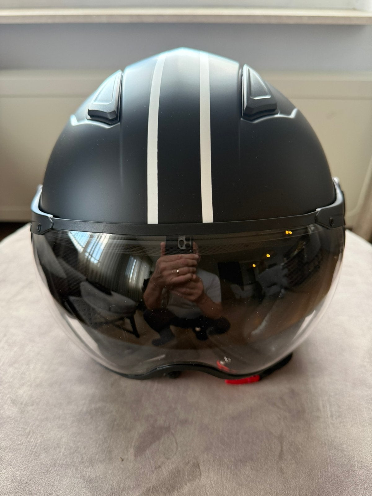 Vito Helmets Scooterhelm mat zwart XXL/61 in perfecte staat, Fietsen en Brommers, Ophalen, Zo goed als nieuw, Extra large of groter