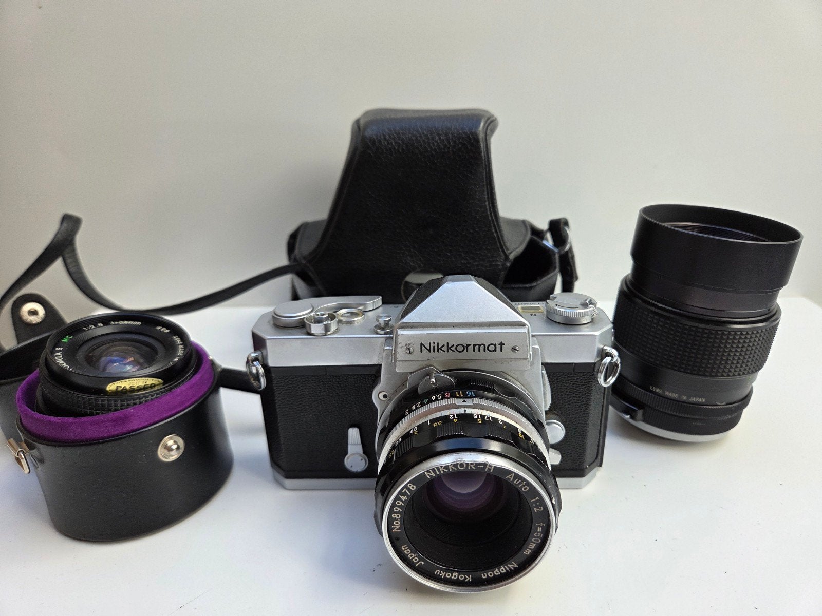 Nikkormat FTn met 3 lenzen, Verzenden, Spiegelreflex, Overige Merken