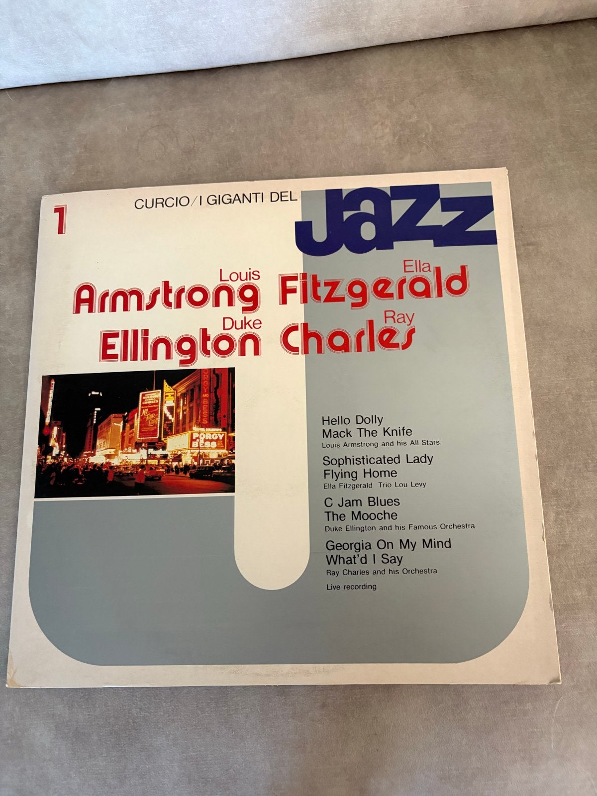 I Giganti Del Jazz - Louis Armstrong, Ella Fitzgerald, Duke, LP, Ophalen of Verzenden, Zo goed als nieuw, 12 inch